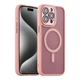 Протиударний Чохол TPU+PC Magnetic Matte Camera Lens with Magsafe для iPhone 14 Black - зображення 3