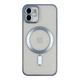 Чохол TPU Metallic Chrome Full Camera with Magsafe для iPhone 12 Chrome Blue - изображение 1