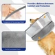 Защитный надувной ошейник для собак Derby Inflatable Dog Cone with Detachable Anti-Licking Shield, Grey, M - изображение 3