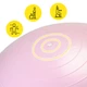 Мяч для фитнеса (фитбол) Cornix 55 см полумассажный Anti-Burst XR-0465 Light Pink - изображение 8