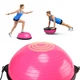 Балансировочная платформа (полусфера) Cornix Bosu Ball 58 см с эспандерами XR-0456 Pink - изображение 3