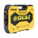 Набор насадок торцевых и бит 1/4", 1/2" 82шт CrV mid SIGMA (6001551) - изображение 5