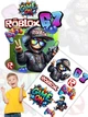 Декор на торт Роблокс Roblox вафельная бумага для торта съедобная печать на вафельной бумаге пищевая вафельная картинка А4 25032642011 - изображение 4