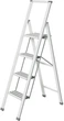 Драбина Wenko алюмінієва 4-ступенева Біла (4008838217368) - зображення 1