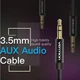 Кабель Vention Fabric Braided 3.5mm Male to Male Audio Cable 1.5m Black (BAGBG) - зображення 7
