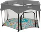Манеж игровой Lionelo Roel Plus Grey Multicolor (LO-ROEL PLUS GREY MULTICOLOR) - изображение 1