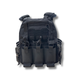 Плитоноска uaBRONIK (Plate Carrier Light) відкритого типу Чорна - зображення 2