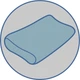 Подушка ортопедическая Olvi Облако J2524 Молочная с эффектом памяти 49x33x11 см (10807_2524М) - изображение 5