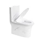 Унітаз-моноблок SY 1612 PAINT rim 71*39*77 белый ( А0058450 ) - изображение 6