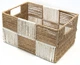 Корзина плетеная Hold&Home прямоугольная 30.5x20.5x16 см Бело‑бежевая (HW74793-2) - изображение 1