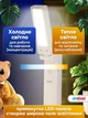 Лампа led аккумуляторная настольная 15w беспроводная светодиодная Andowl Q-LED103X1 светильник трансформер портативный с аккумулятором 1800 mah и зарядкой usb type c регулировка угла наклона тёплый белый свет лампы лед на аккумуляторе розовый - изображение 6