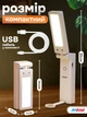 Лампа led аккумуляторная настольная 15w беспроводная светодиодная Andowl Q-LED103X1 светильник трансформер портативный с аккумулятором 1800 mah и зарядкой usb type c регулировка угла наклона тёплый белый свет лампы лед на аккумуляторе розовый - изображение 7