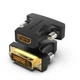 Адаптер Vention HDMI Female to DVI (24+1) Male Adapter Black (AILB0) AILB0 - зображення 1