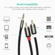 Аудіокабель UGREEN AV116 3.5mm Male to 2RCA Male, PVC, 5m Black - зображення 8