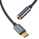 Кабель-перехiдник Baseus Type-C Male to 3.5mm Female Adapter L54 Deep Grey - изображение 3