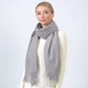 Палантин жіночий LuckyLOOK Юміс 69х186 см Сірий (883-444) - изображение 2