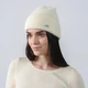 Шапка біні жіноча LuckyLOOK Нала One Size Молочний (932-302) - изображение 4