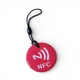 NFC метка брелок NTAG213 круглый 35 мм - Red - изображение 1