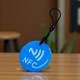 NFC мітка брелок NTAG213 круглий 35 мм - Blue - зображення 2
