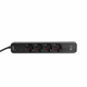 Мережевий подовжувач із заземленням 4 розетки/1USB-A/1Type-C 3м з кнопкою чорний VF-PD43G1QC1PD-B Oncord Videx - изображение 5