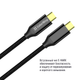 Кабель USB PD Type-C/Type-C ColorWay CW-CBPDCC062-BK Gen2 5,0А 100W 1м чорний - зображення 3