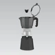 Кавоварка гейзерна 150мл (3 порції) алюмінієва MR-1666-3-BLACK Espresso Moka Maestro - изображение 2