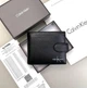 Чоловічий гаманець CALVIN KLEIN натуральна шкіра компактна з монетницею 11×9 см чорний (LUX1007) - изображение 5
