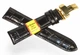 Ремешок для часов Modeno Spain 22 мм modk22g1-26, натуральная кожа, черный, застежка-клипса из нержавеющей стали - изображение 5