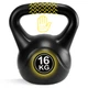 Гиря вінілова Cornix 16 кг XR-0432 Black - зображення 3