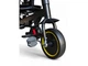 Триколісний дитячий велосипед-коляска 2 в 1 Tricycle 6171 для дітей від 1 року, з батьківською ручкою, піддашком, п’ятиточковими ременями безпеки, м’яким сидінням, підніжками, мішком для речей, чорний - зображення 11