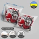 Декоративная подушка с принтом хаски «I Love You» — подарок ко Дню святого Валентина 3D ПРИНТ 35 х 35 см 13344 - изображение 3