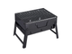 Портативний складний мангал для гриля та барбекю TL-372 BBQ Grill Portable 35 x 27 x 20 см, з ручкою, решіткою та вентиляцією - зображення 1