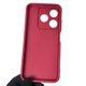 Чохол силіконовий Soft Touch з 3D принтом милий ведмедик для TECNO Spark 10C (KI5m) бордовий (Повний захист камери) - зображення 2