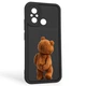 Чохол силіконовий оригінальний Soft Touch з 3D принтом кумедний тед ведмідик для Xiaomi Redmi 11A чорний (Повний захист камери) - зображення 1
