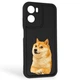 Чохол силіконовий Soft Touch з 3D принтом мему сібу для Motorola G05 чорний (Повний захист камери) - зображення 1