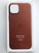 Чохол шкіряний протиударний Leather Case with MagSafe для Apple Iphone 14 Plus (6.7") Brown - зображення 2