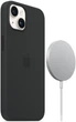 Чехол противоударный силиконовый Silicone Case with MagSafe для Apple Iphone 15 (6.1") Midnight Black - изображение 1