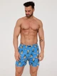 Трусы шорты мужские хлопковые прикольные Cornette Classic 001-188 A26 XL Синие (5902458280988) - изображение 2