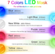Косметологическая LED-маска для фототерапии, лифтинга и омоложения кожи лица, 7 цветовых режимов - изображение 5