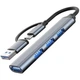 Адаптер 2 в 1 Type C/USB на USB 3.0 Vexal перехідник (М1647) - зображення 7