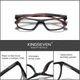Очки компьютерные Blue Blocker для мужчин и женщин KINGSEVEN 9008 Red - изображение 2