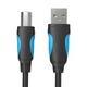Кабель для принтера Vention USB A Male - B Male Print 1.5m Black (VAS-A16-B150) - изображение 2
