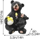 Синьхудзвінка статуетка у формі ведмедя на сонячних батареях Bear Outdoor Decorative - зображення 2