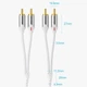 Кабель Audio 2RCA-2RCA Vention 10m PVC Shell White (BCQIL) - зображення 12