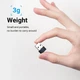 Перехідник Vention USB 2.0 Male to USB-C Female Adapter Black PVC Type (CDWB0) - зображення 7