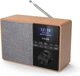 Радио портативное Philips TAR5505/10 коричневый серый Bluetooth DAB FM цифровое с деревянным корпусом динамиком 3 дюйма и таймером - изображение 4