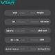 Профессиональная машинка для стрижки волос VGR V-653 беспроводная с зарядной базой 2500 мАч черный - изображение 3