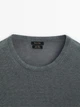 Светр з льону Massimo Dutti 912338035c56 M синій (100005623) - зображення 5
