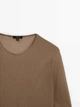 Джемпер із віскози Massimo Dutti 6206516736c56 S хакі (100005559) - зображення 3