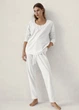 Піжама (лонслив, штани) Massimo Dutti 5022776881c56 S біла (100005573) - зображення 1